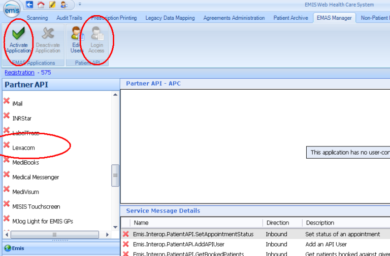 How To Configure EMIS Web Integration - Lexacom