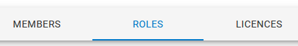 Image showing the Roles tab